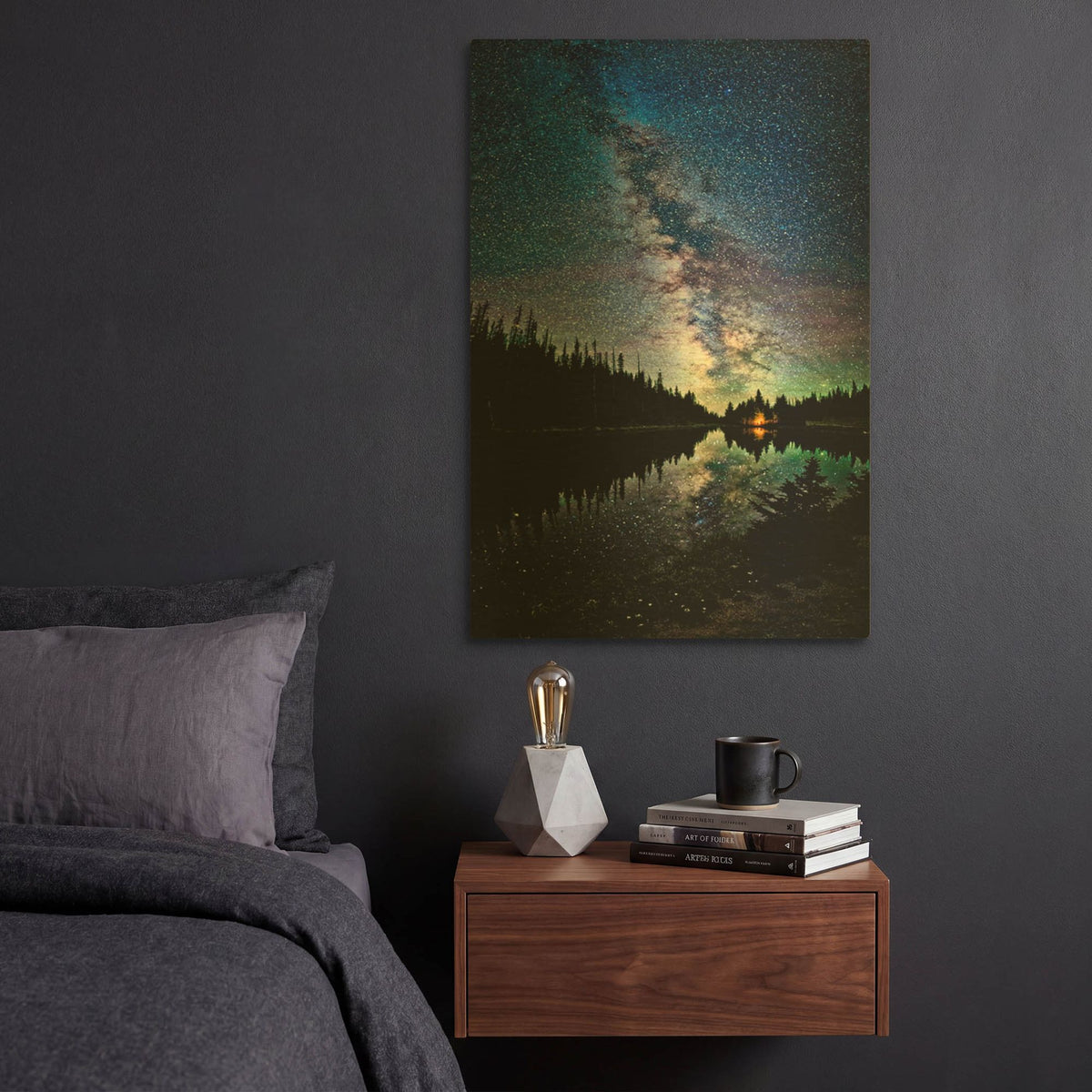 'A View Of The Milky Way' By Lena Owens Gold Metal Wall Art