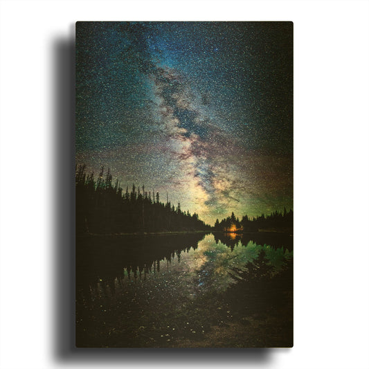 'A View Of The Milky Way' By Lena Owens Gold Metal Wall Art