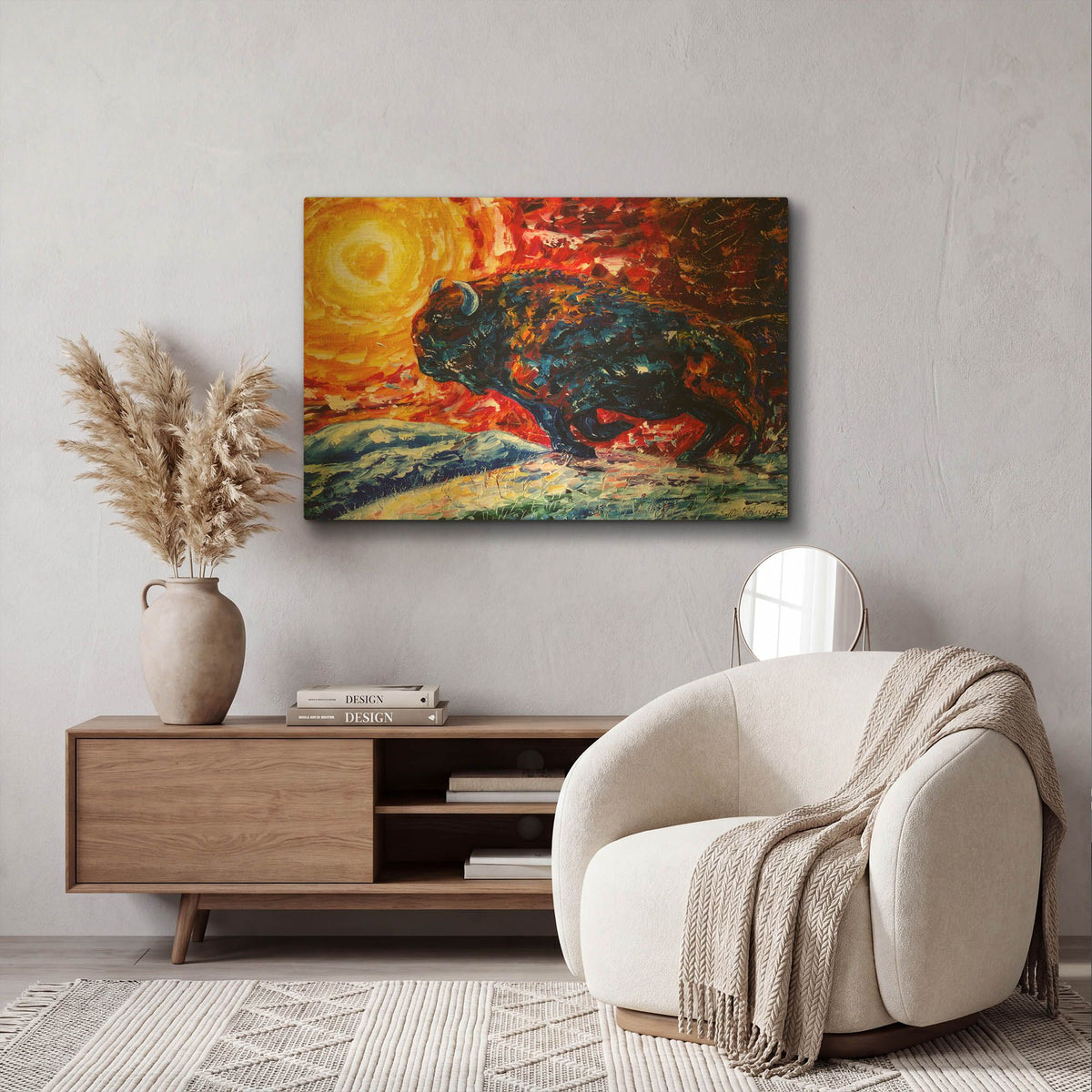 'Wild The Storm' By Lena Owens Gold Metal Wall Art