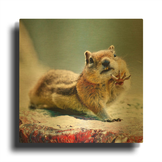 'Talk To The Hand' By Lena Owens Gold Metal Wall Art