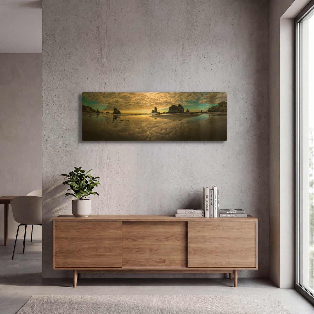'Before Sunset' By Lena Owens Gold Metal Wall Art