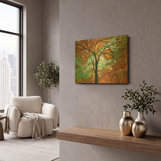 'Autumn' By Megan Duncanson Gold Metal Wall Art