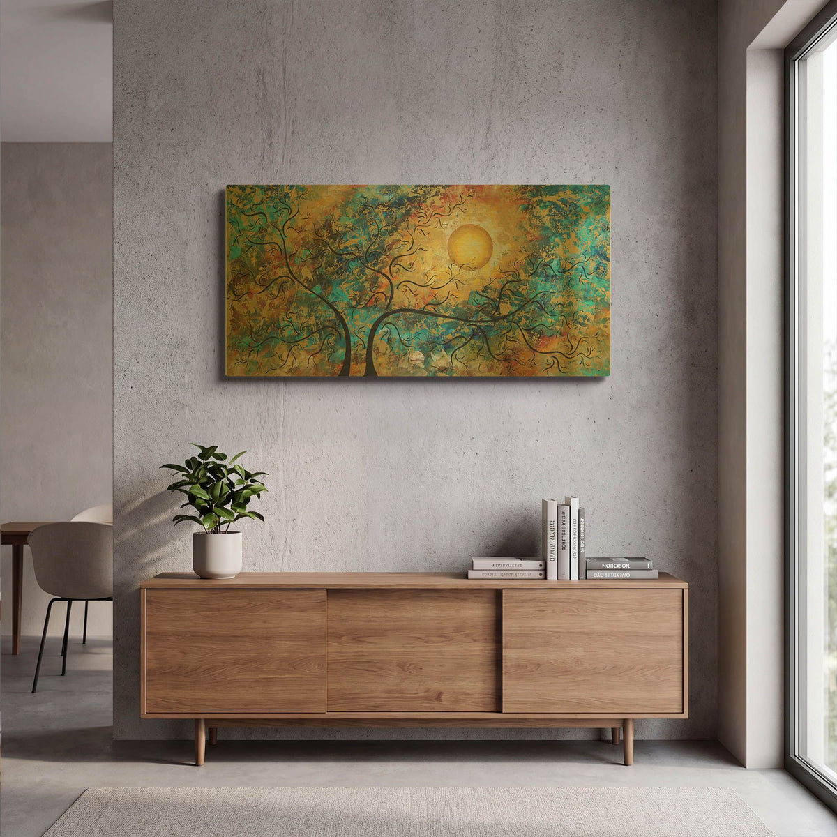 'Breathtaking' By Megan Duncanson Gold Metal Wall Art