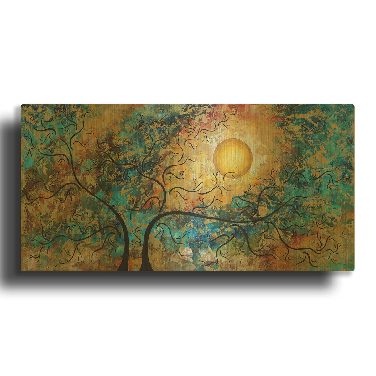'Breathtaking' By Megan Duncanson Gold Metal Wall Art