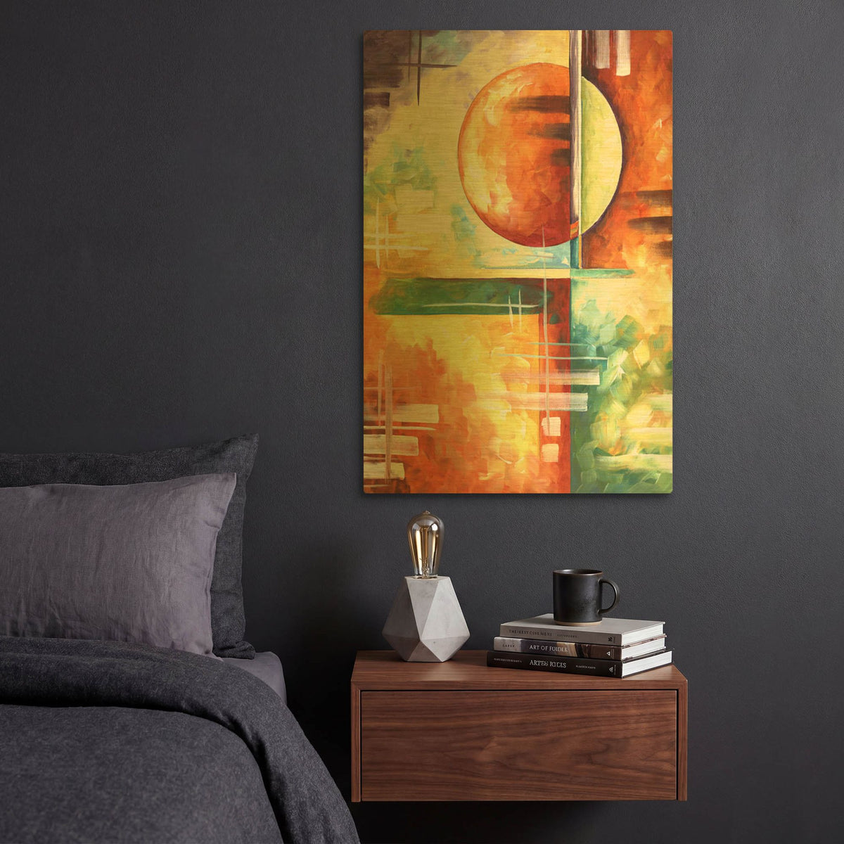 'Color Explosion I' By Megan Duncanson Gold Metal Wall Art