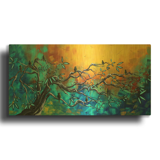 'Dream Watchers' By Megan Duncanson Gold Metal Wall Art