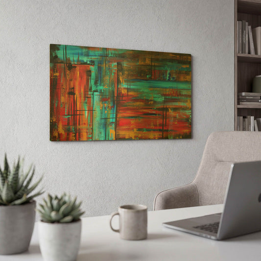 'Into Autumn' By Megan Duncanson Gold Metal Wall Art