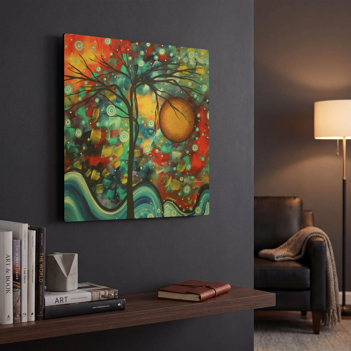 'Sweet Serenity' By Megan Duncanson Gold Metal Wall Art