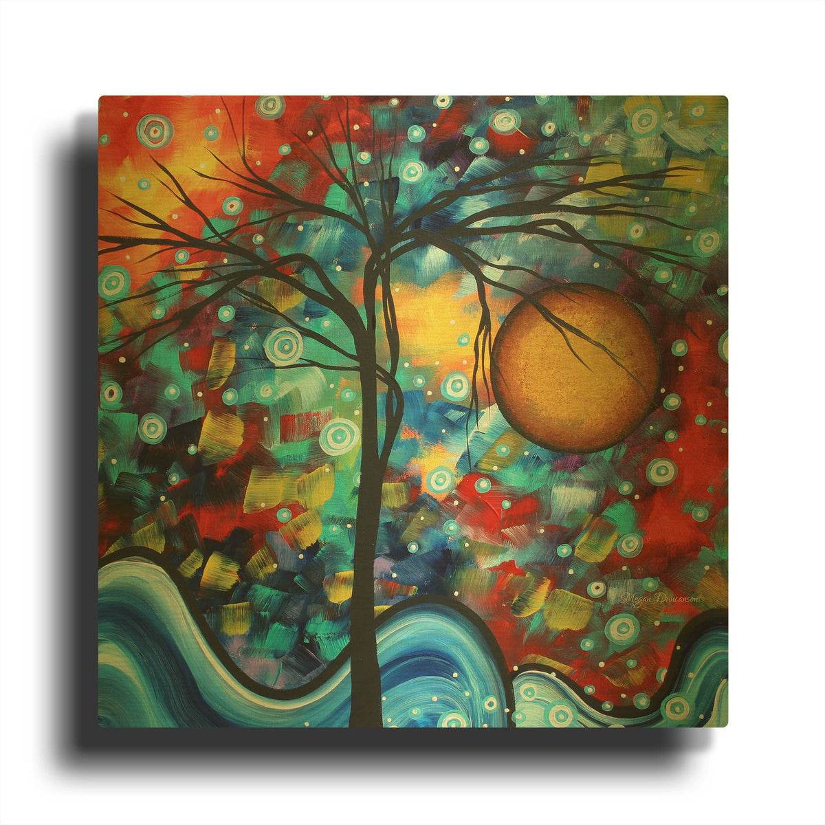 'Sweet Serenity' By Megan Duncanson Gold Metal Wall Art