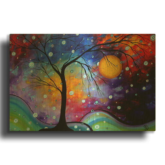 'Winter Sparkle' By Megan Duncanson Gold Metal Wall Art