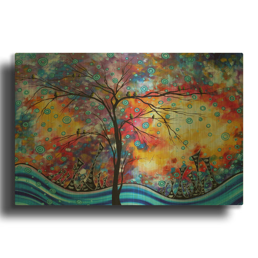 'Worlds Away' By Megan Duncanson Gold Metal Wall Art