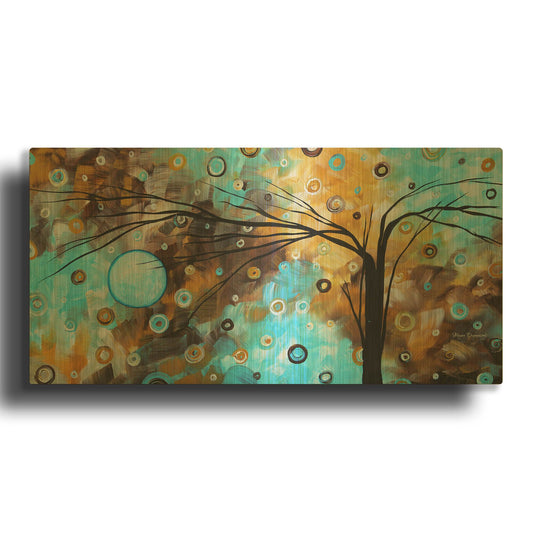 'Baby Blues' By Megan Duncanson Gold Metal Wall Art