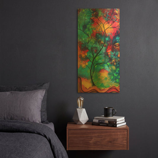 'Colored Inspiration' By Megan Duncanson Gold Metal Wall Art