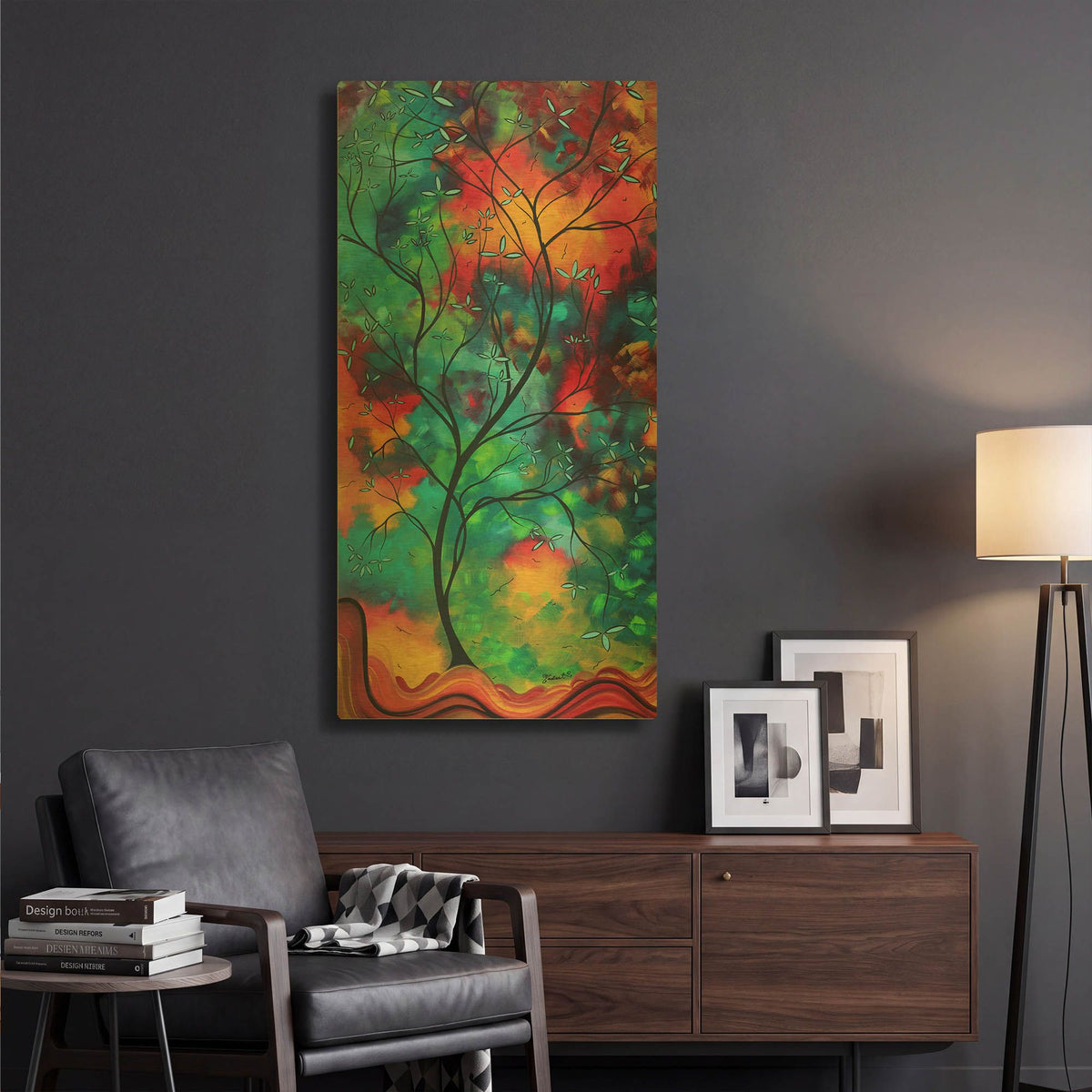 'Colored Inspiration' By Megan Duncanson Gold Metal Wall Art