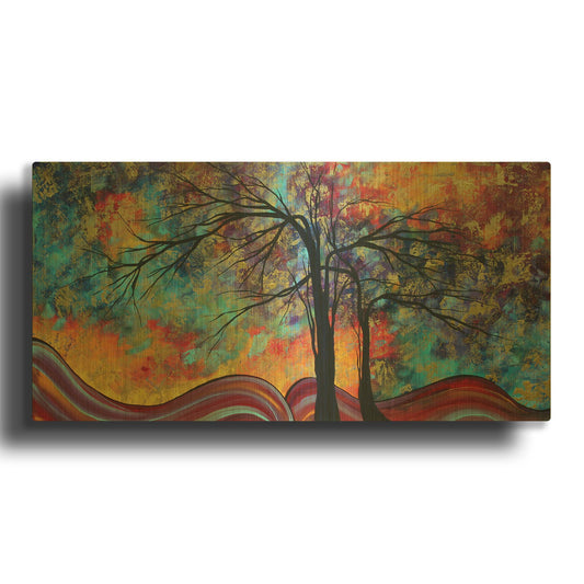 'Colorful Inspiration' By Megan Duncanson Gold Metal Wall Art