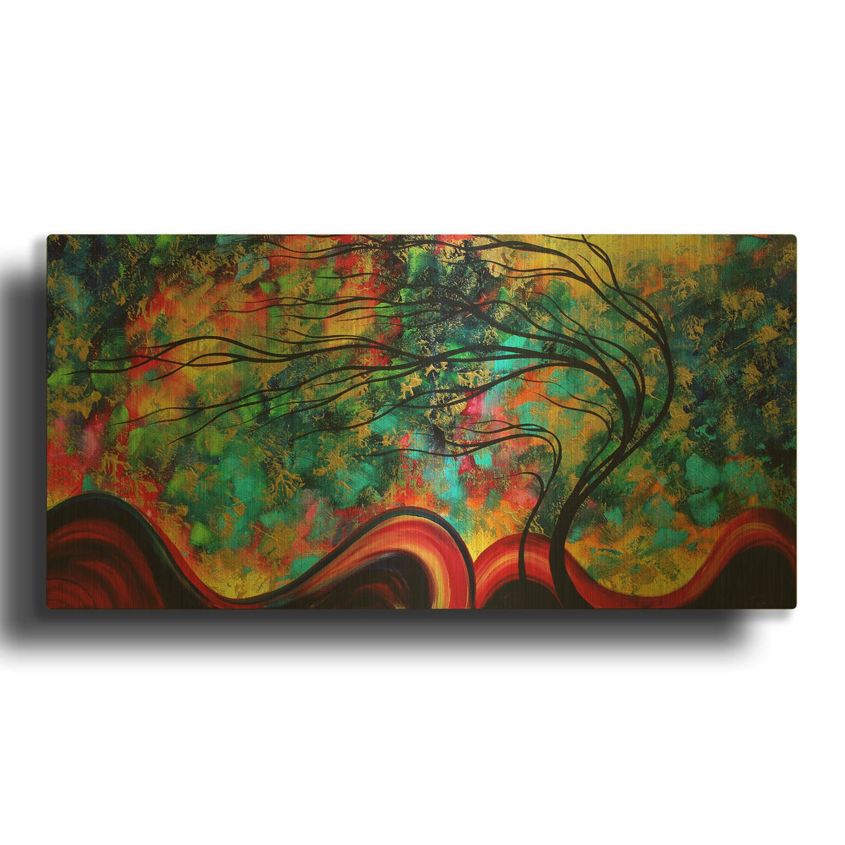 'Fleeting Glance' By Megan Duncanson Gold Metal Wall Art