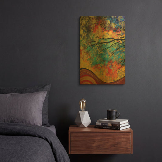 'Go Forth' By Megan Duncanson Gold Metal Wall Art