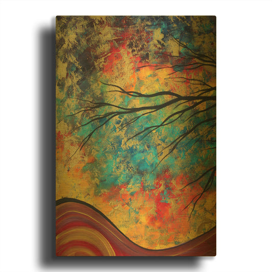 'Go Forth' By Megan Duncanson Gold Metal Wall Art