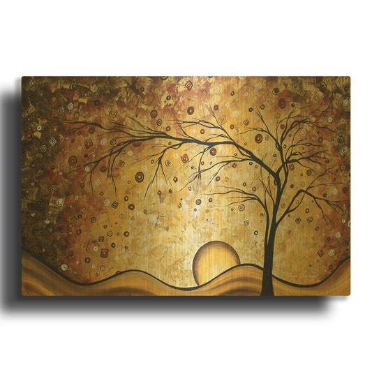 'Golden Rhapsody' By Megan Duncanson Gold Metal Wall Art
