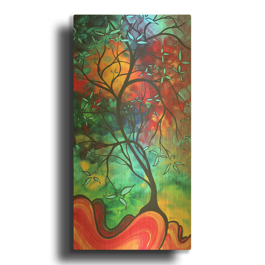 'Languishing in the Breeze' By Megan Duncanson Gold Metal Wall Art