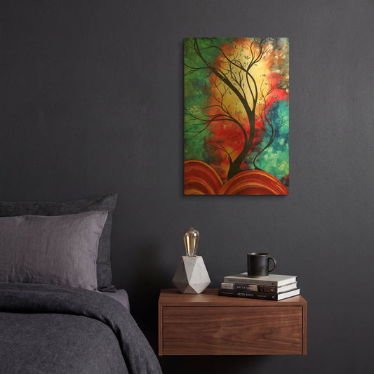 'New Beginnings' By Megan Duncanson Gold Metal Wall Art
