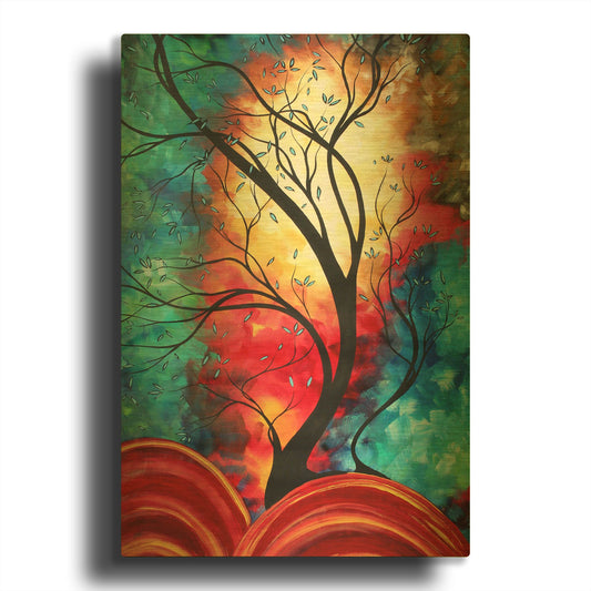 'New Beginnings' By Megan Duncanson Gold Metal Wall Art