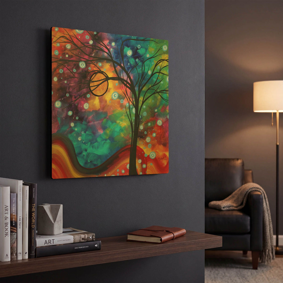 'Winter Cold' By Megan Duncanson Gold Metal Wall Art