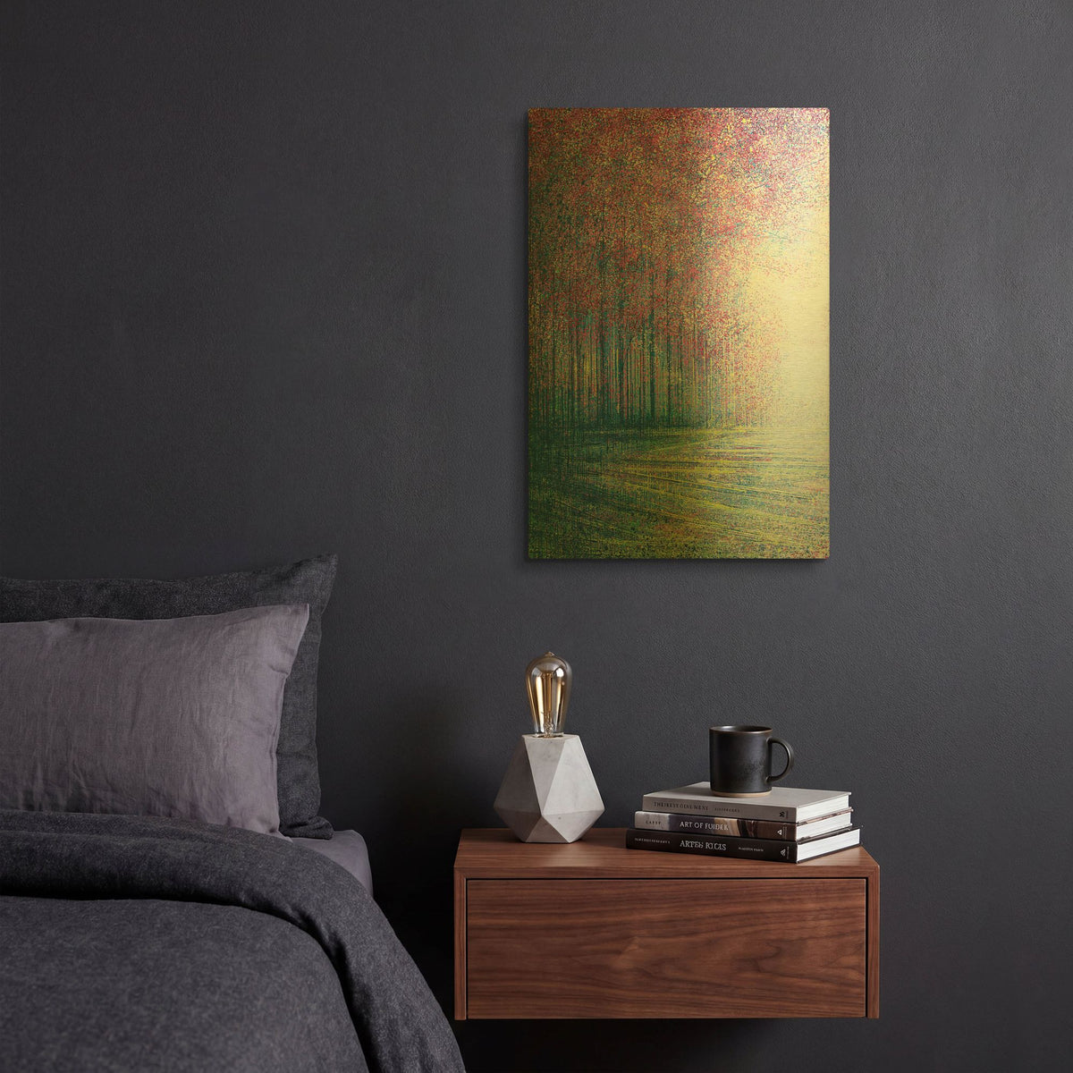'Tree Blossom in Bright Light' By Marc Todd Gold Metal Wall Art