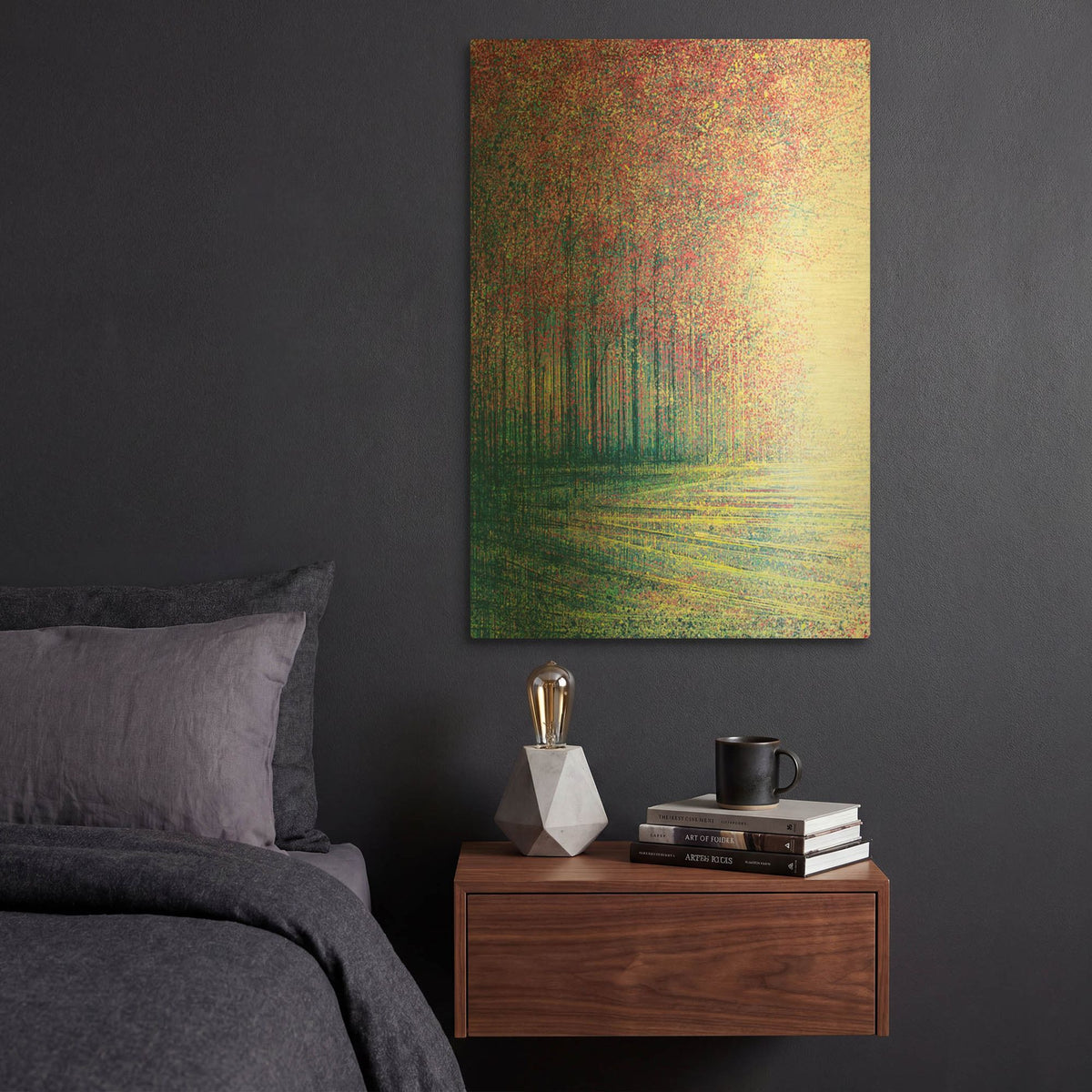 'Tree Blossom in Bright Light' By Marc Todd Gold Metal Wall Art
