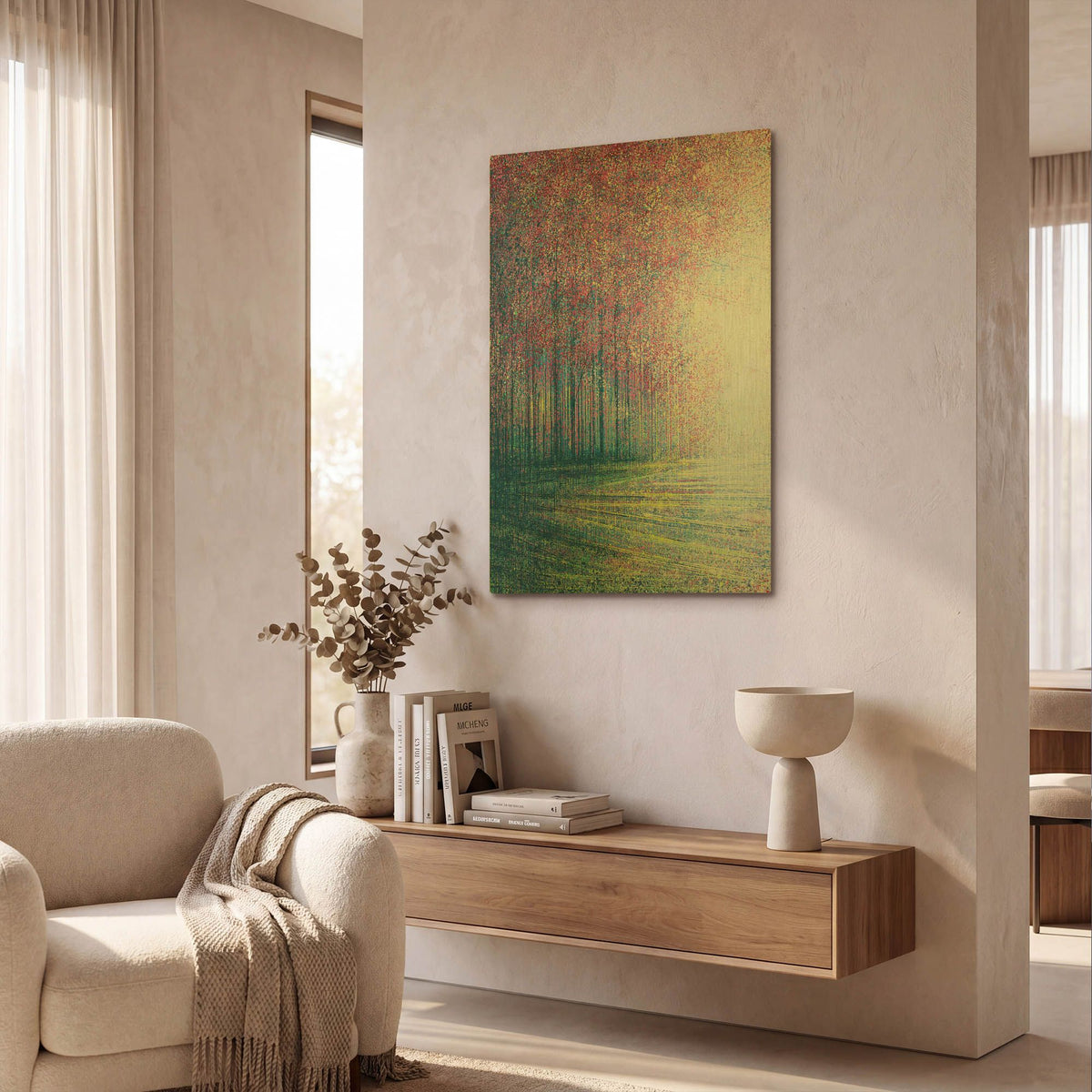 'Tree Blossom in Bright Light' By Marc Todd Gold Metal Wall Art