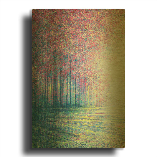 'Tree Blossom in Bright Light' By Marc Todd Gold Metal Wall Art