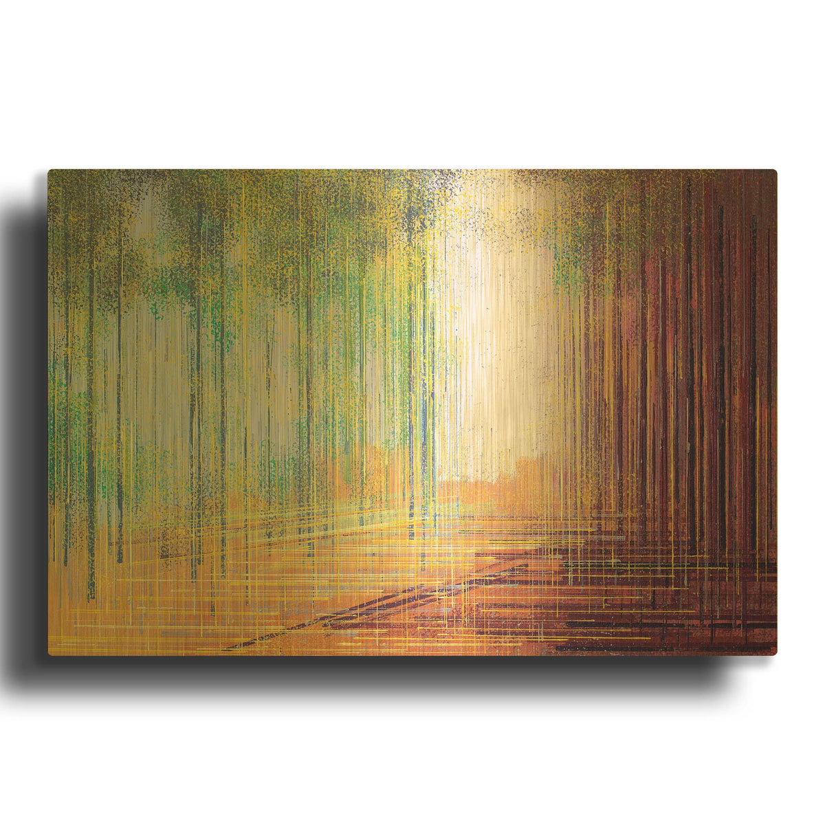 'Morning in the Forest' By Marc Todd Gold Metal Wall Art