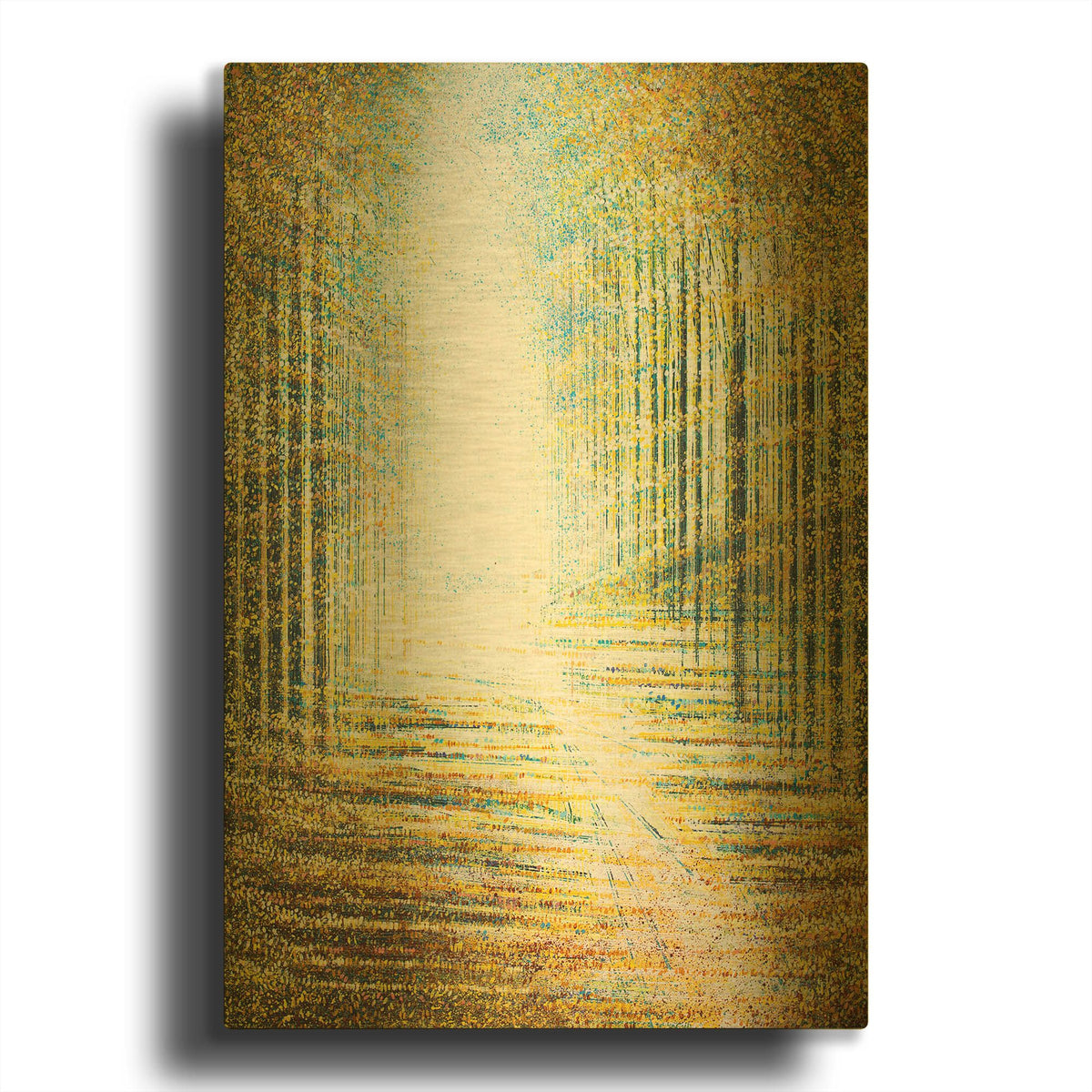 'A Path Through the Forest' By Marc Todd Gold Metal Wall Art