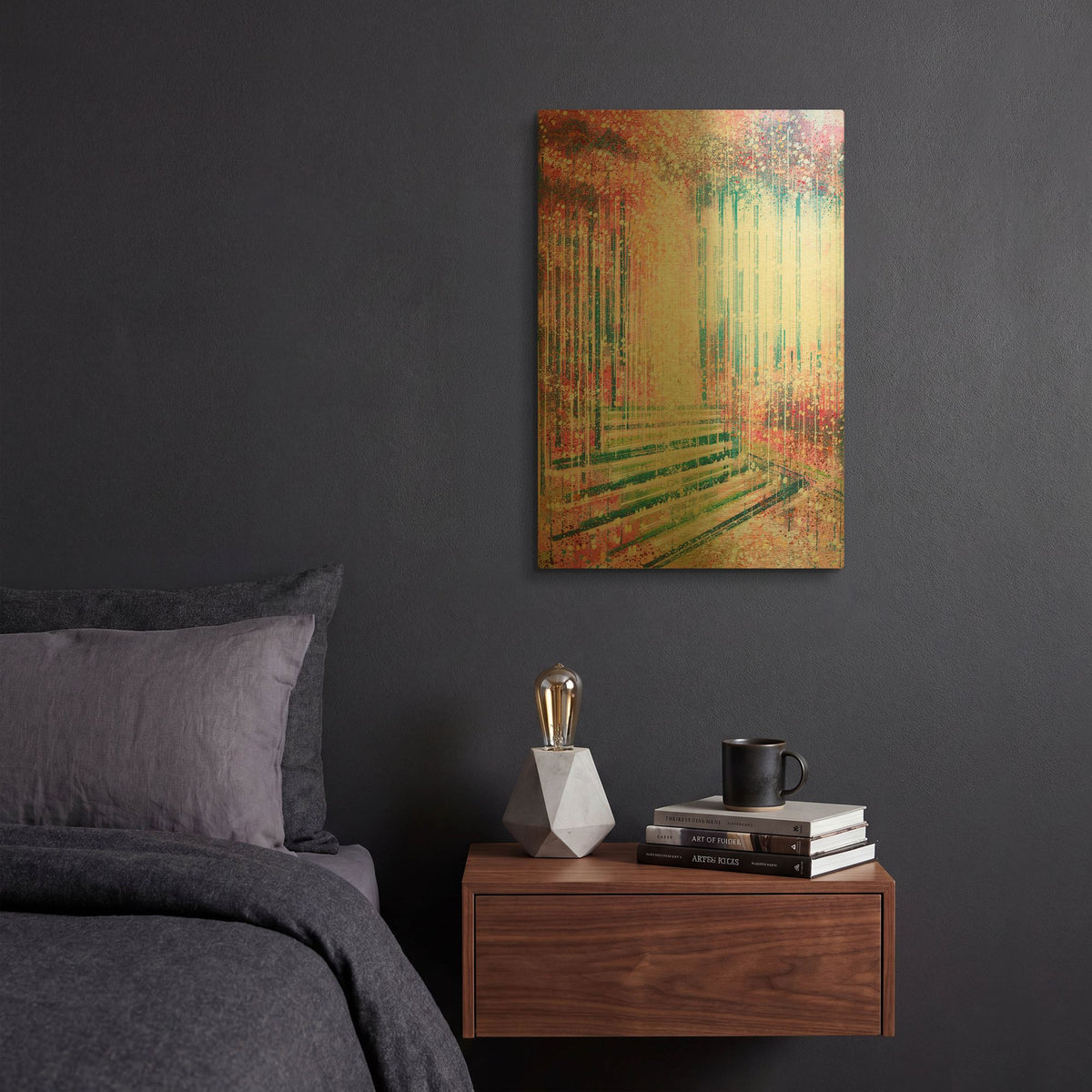 'Blossom At The Forest Edge' By Marc Todd Gold Metal Wall Art