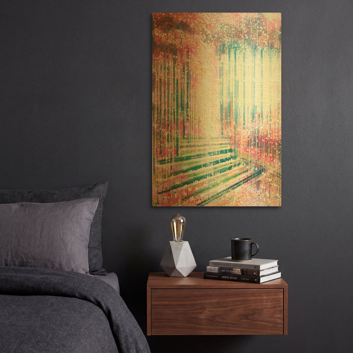 'Blossom At The Forest Edge' By Marc Todd Gold Metal Wall Art