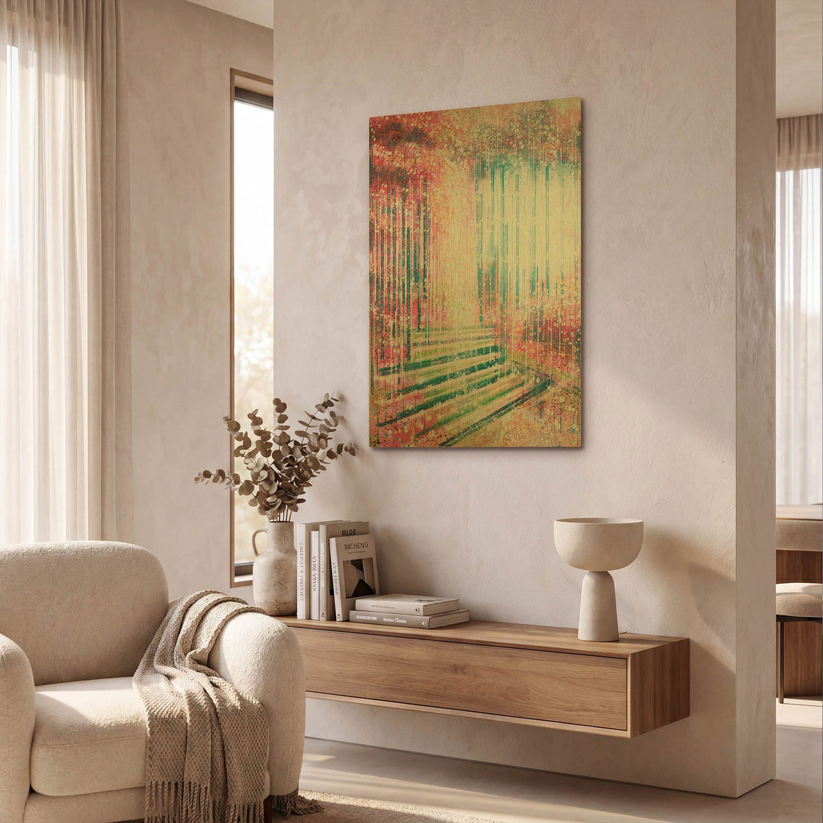 'Blossom At The Forest Edge' By Marc Todd Gold Metal Wall Art