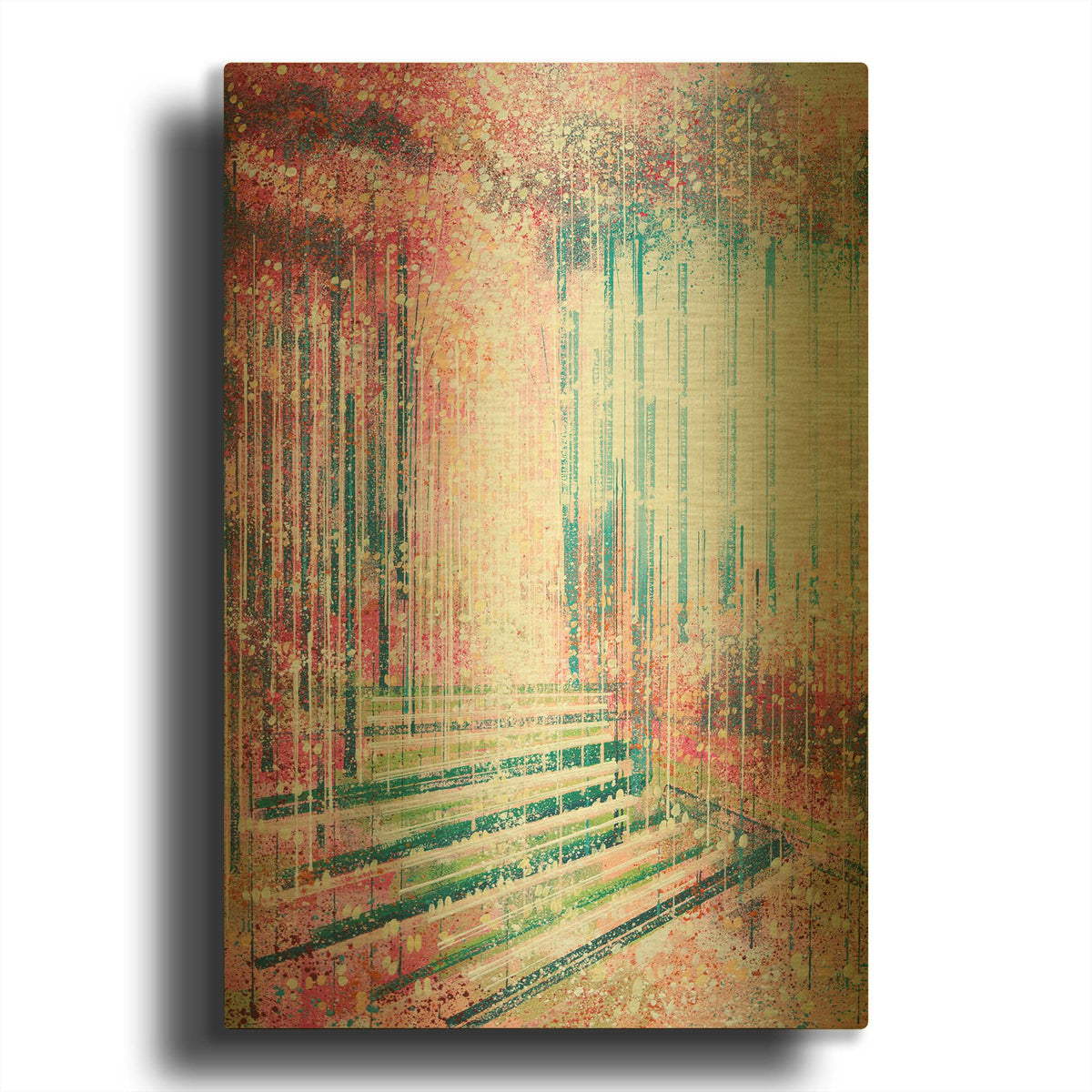 'Blossom At The Forest Edge' By Marc Todd Gold Metal Wall Art