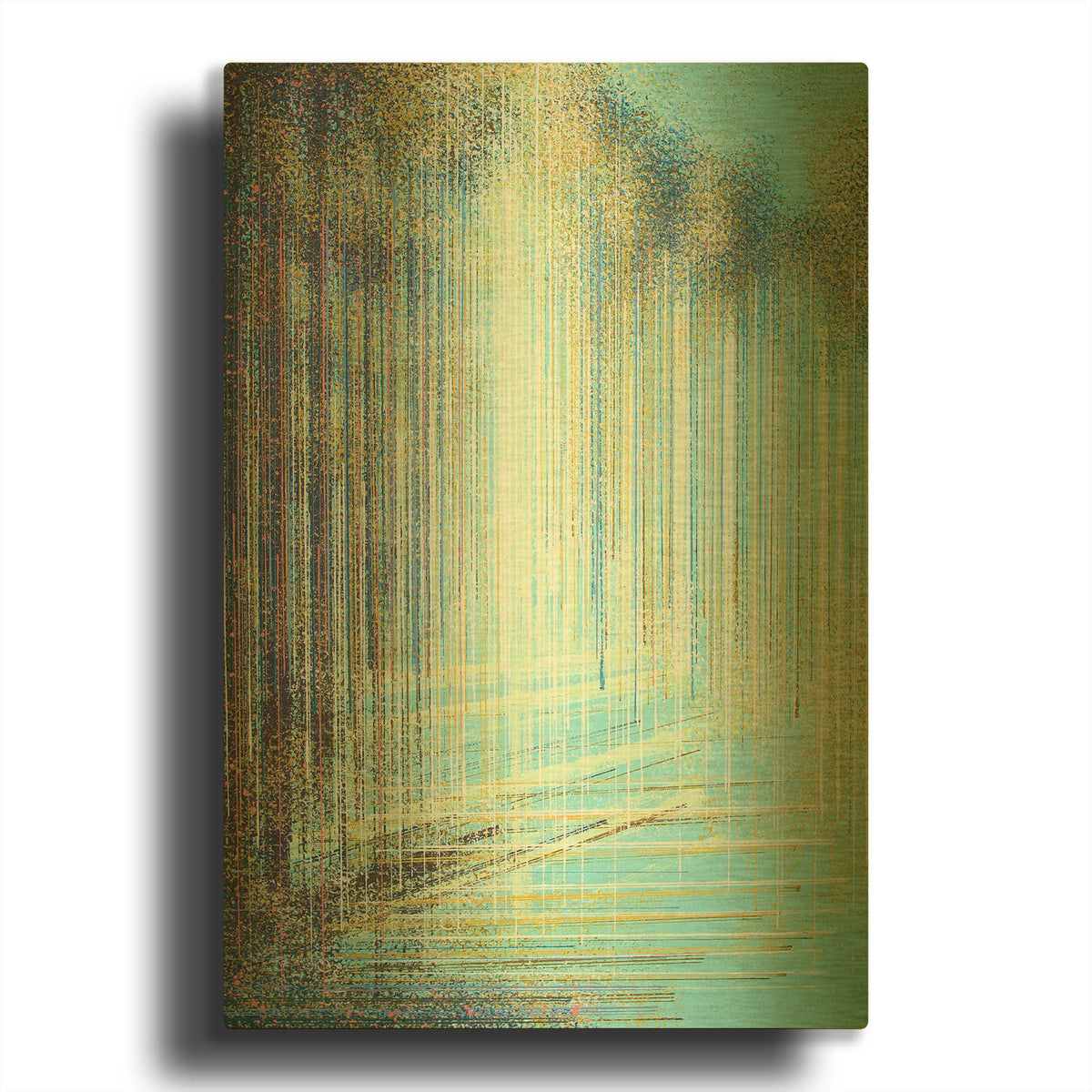 'Bright Woodland Light' By Marc Todd Gold Metal Wall Art