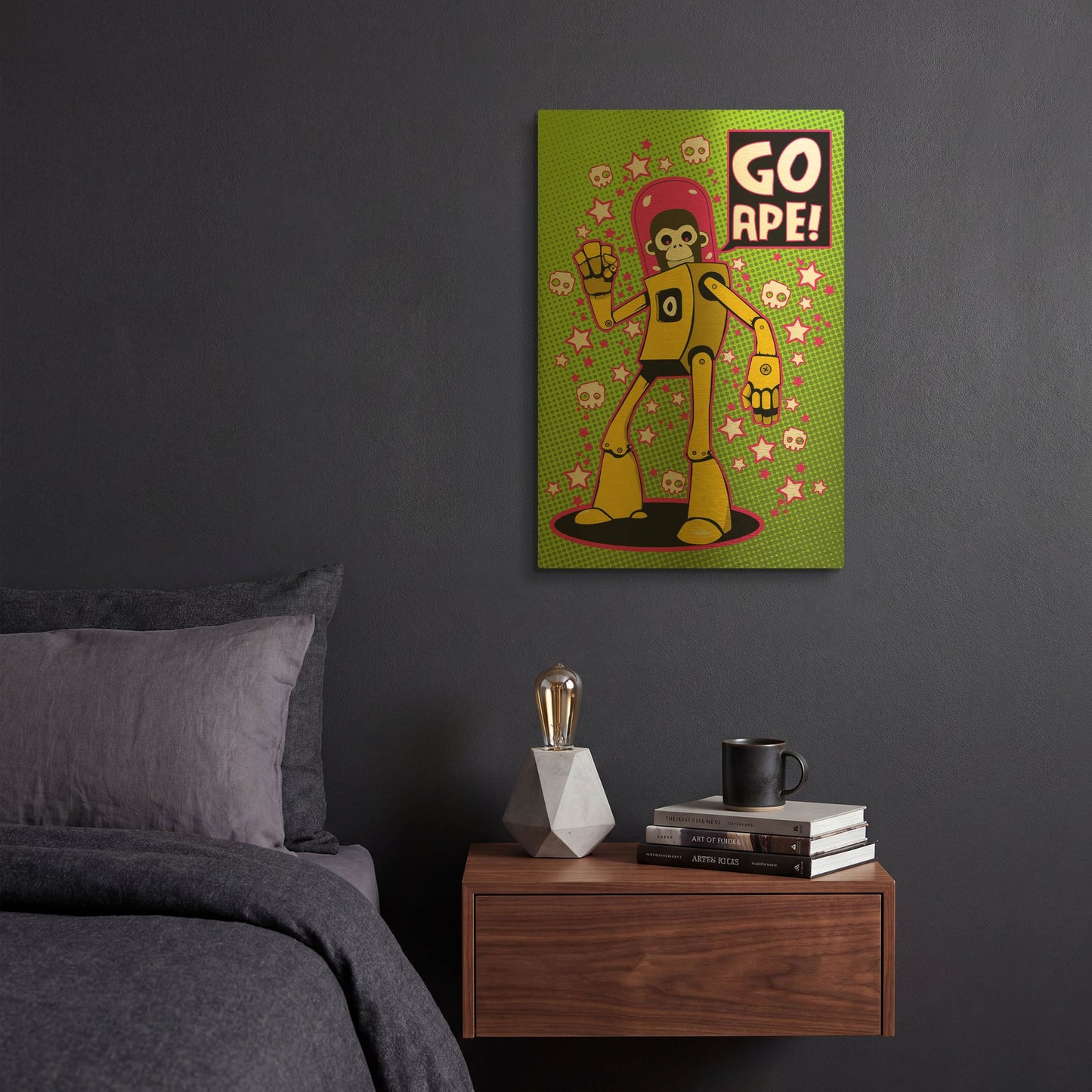 'Go Ape' By Craig Snodgrass Gold Metal Wall Art