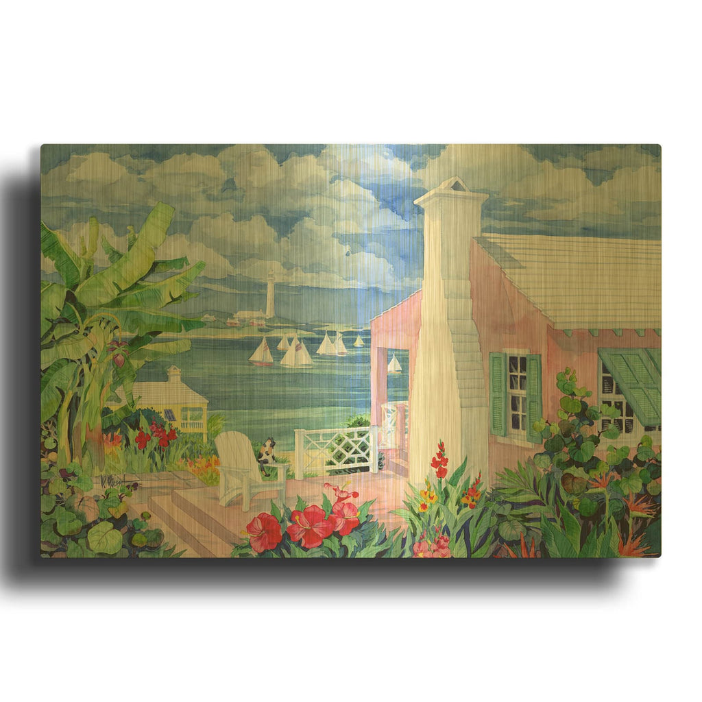 'Bermuda Cove' By Paul Brent Gold Metal Wall Art