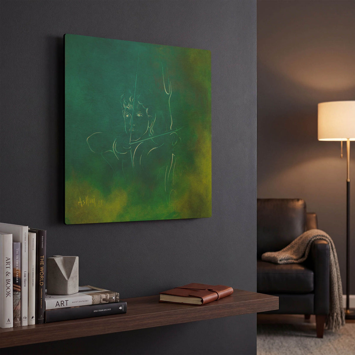 'Sagittarius' By Samedin Asllani Gold Metal Wall Art