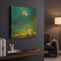 'The Golfer II' By Samedin Asllani Gold Metal Wall Art