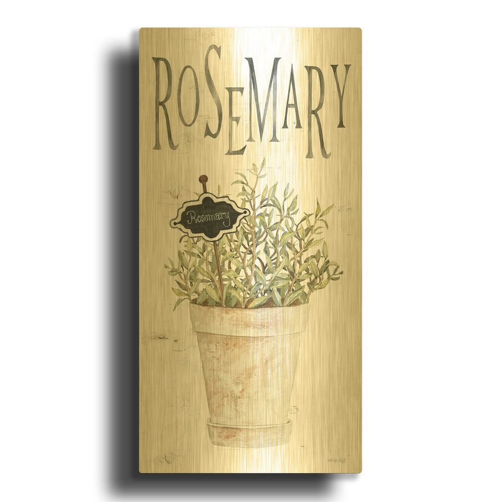 'Rosemary' By Cindy Jacobs Gold Metal Wall Art
