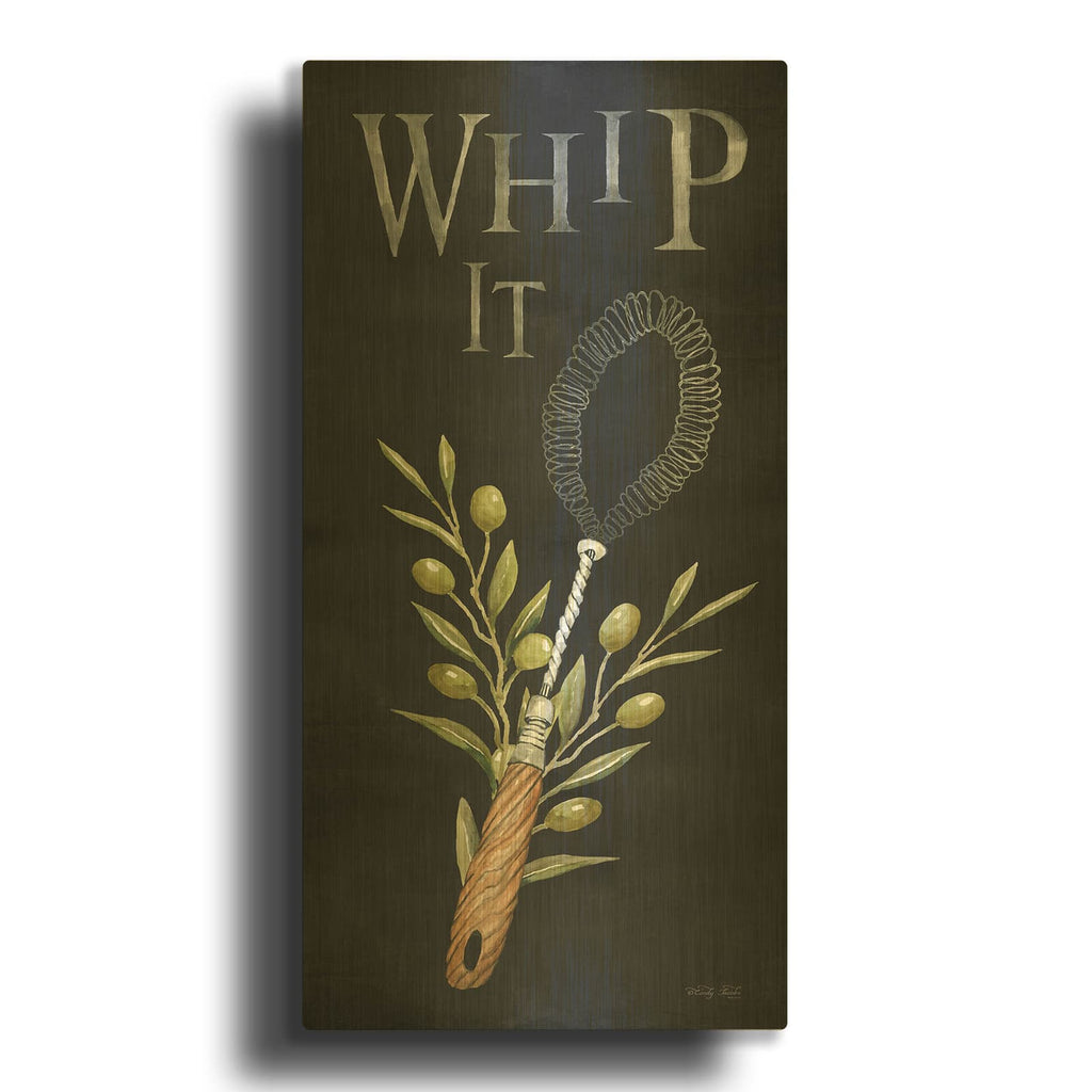 'Whip It' By Cindy Jacobs Gold Metal Wall Art
