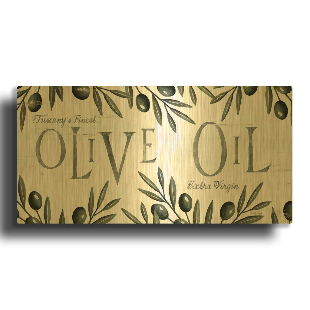 'Olive Oil' By Cindy Jacobs Gold Metal Wall Art