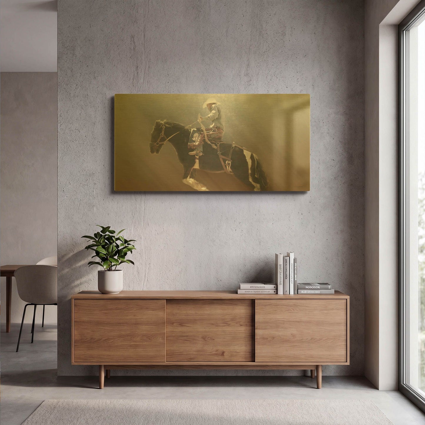 'Rockin' By Kari Brooks Gold Metal Wall Art