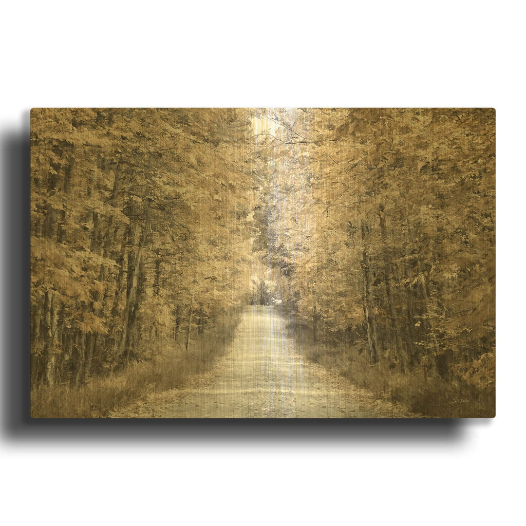 'The Golden Road' By Lori Deiter Gold Metal Wall Art