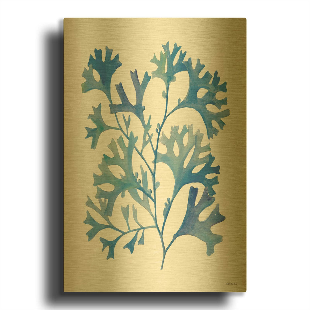 'Coral 2' By Stellar Design Studio Gold Metal Wall Art