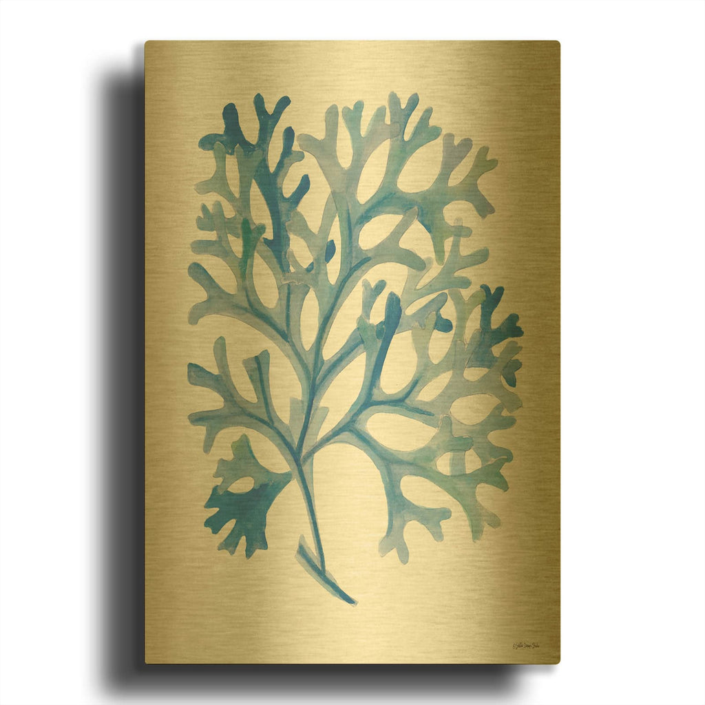 'Coral 4' By Stellar Design Studio Gold Metal Wall Art