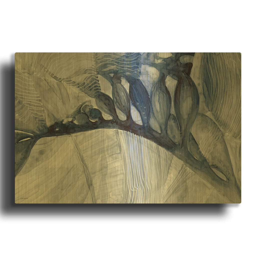'Sea Grass' By Stellar Design Studio Gold Metal Wall Art